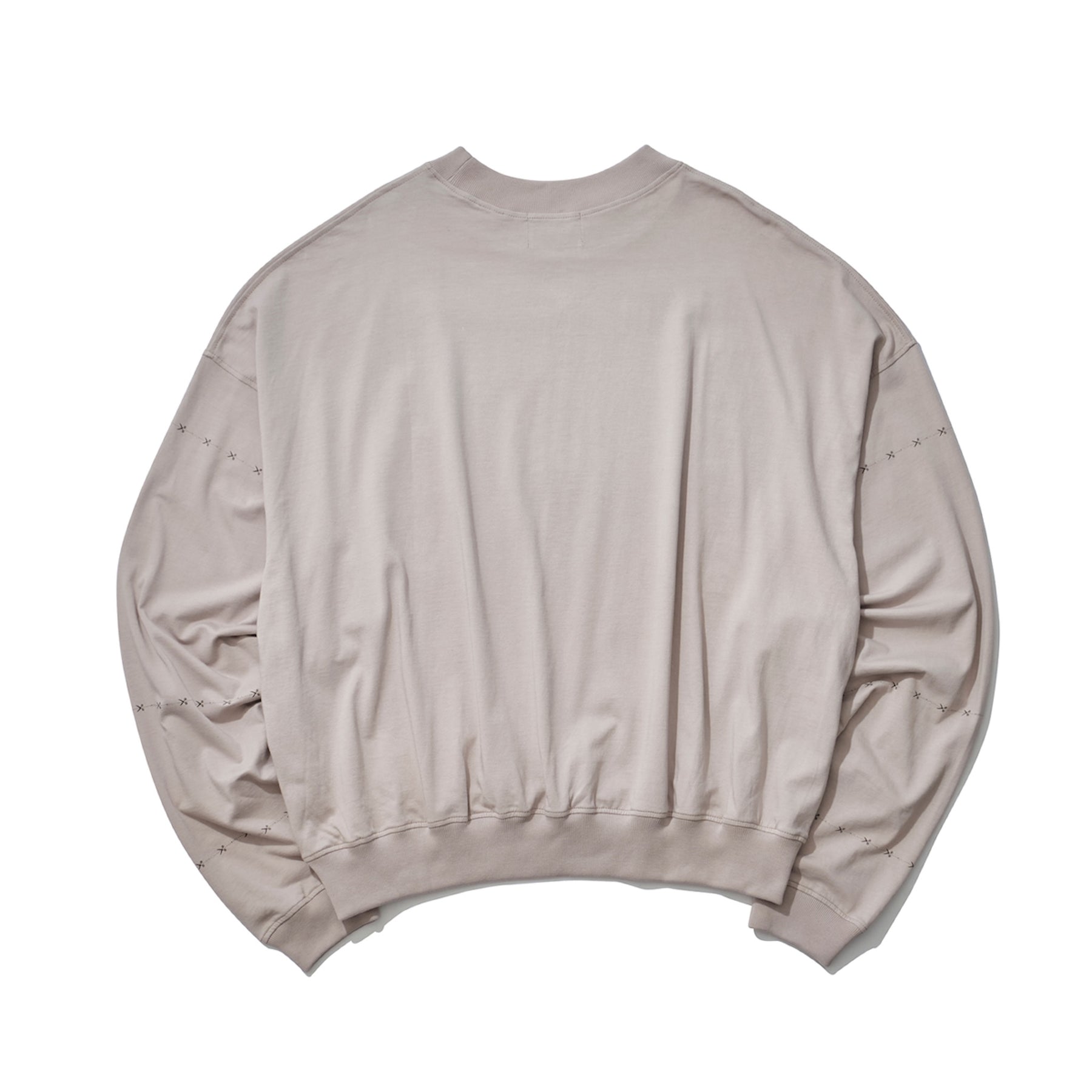 THE MAGUEY / CREW NECK WITH SLEEVES CUT BEIGE