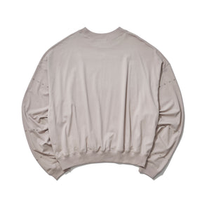 THE MAGUEY / CREW NECK WITH SLEEVES CUT BEIGE
