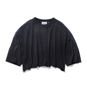 THE MAGUEY / TATTERED SHORT T WASHED BLACK
