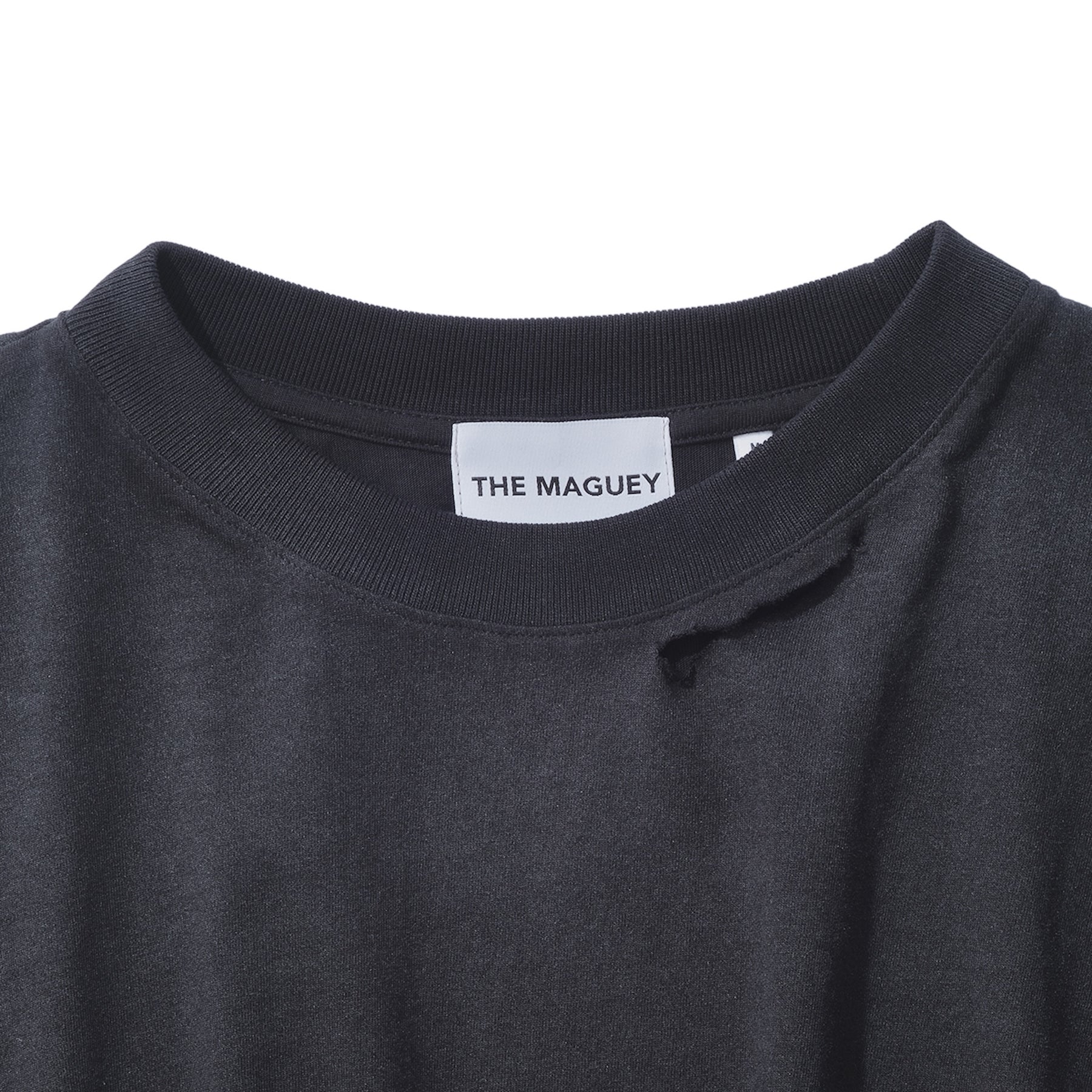 THE MAGUEY / TATTERED SHORT T WASHED BLACK