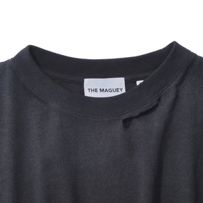 THE MAGUEY / TATTERED SHORT T WASHED BLACK