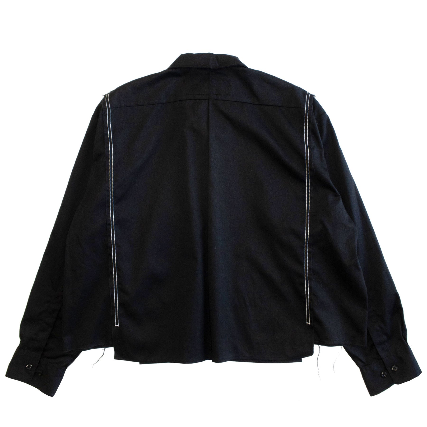 WHATEVERWORKS / SPLIT LS SHIRT BLACK