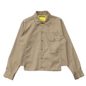 WHATEVERWORKS / SPLIT LS SHIRT KHAKI