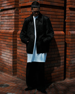 1313 SELAH / DERI TAILORED JACKET BLACK “TONAL PINSTRIPE”