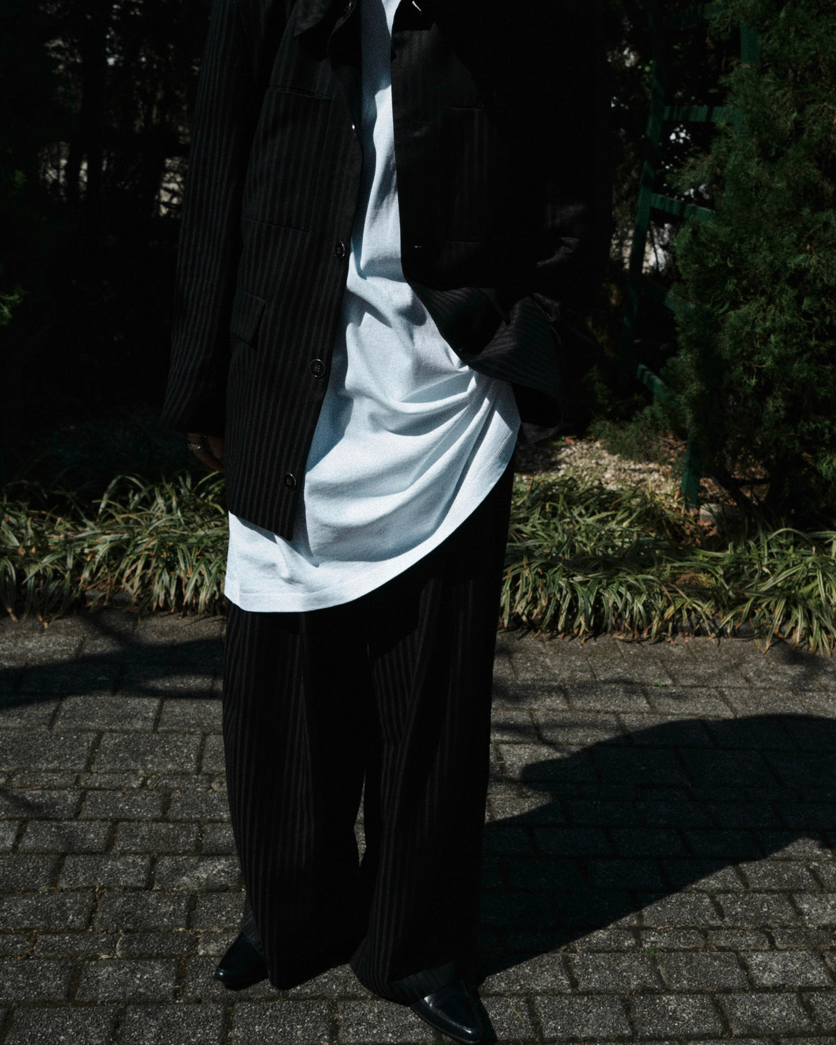 1313 SELAH / MYKLO SUIT PANT BLACK “TONAL PINSTRIPE”