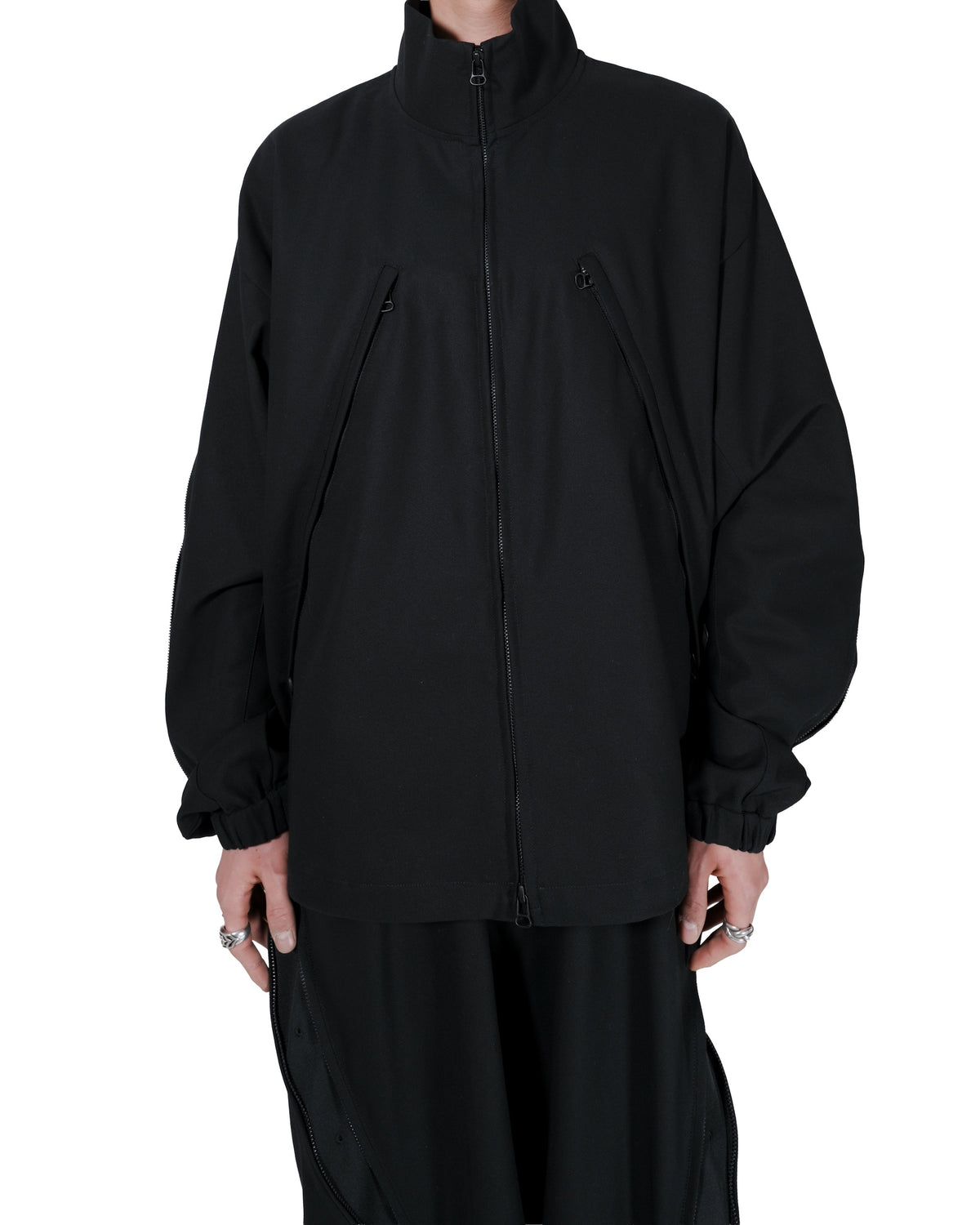 <span style="color: #f50b0b;">Last One</span> ROTOL / Cotton Serge Ventilatied Blouson BLACK