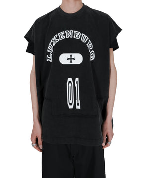 LUXENBURG / CASTLE TANK - VARSITY AGED BLACK