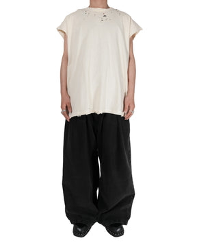 【EXCLUSIVE】TEPPEI FURUYAMA / NO SLEEVE T-SHIRT BEIGE