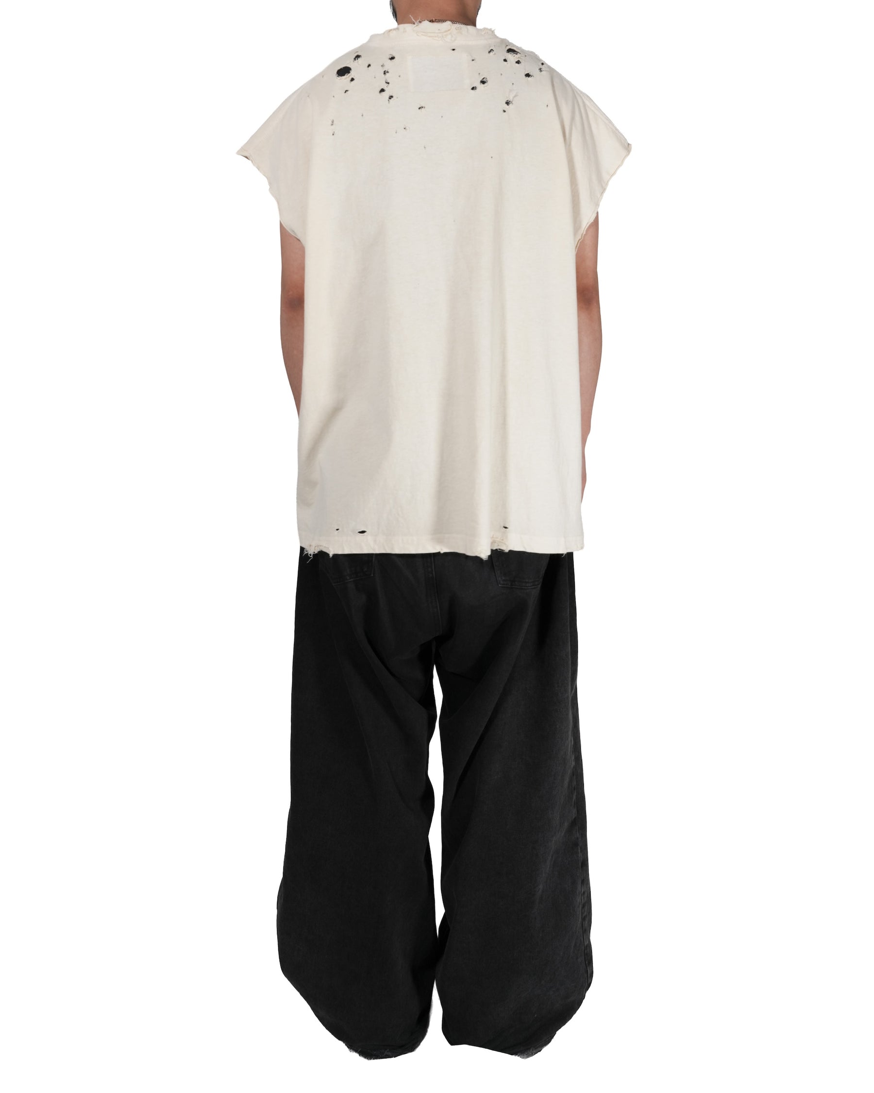 【EXCLUSIVE】TEPPEI FURUYAMA / NO SLEEVE T-SHIRT BEIGE