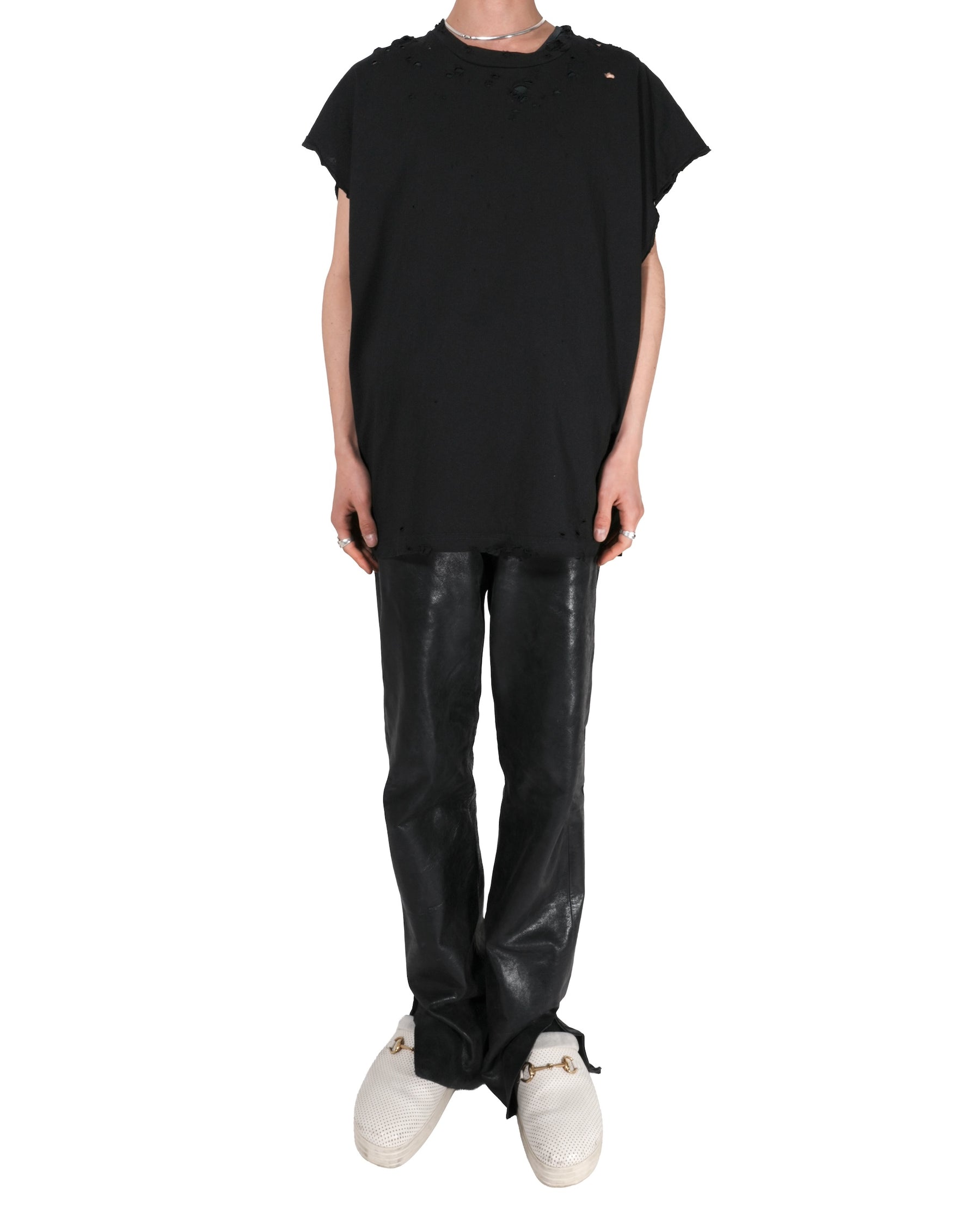【EXCLUSIVE】TEPPEI FURUYAMA / NO SLEEVE T-SHIRT BLACK