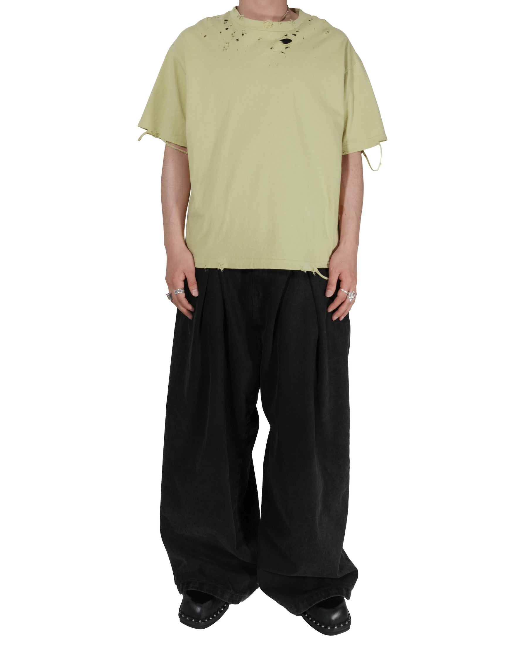 TEPPEI FURUYAMA / CRASH HALF SLEEVE T-SHIRT YELLOW