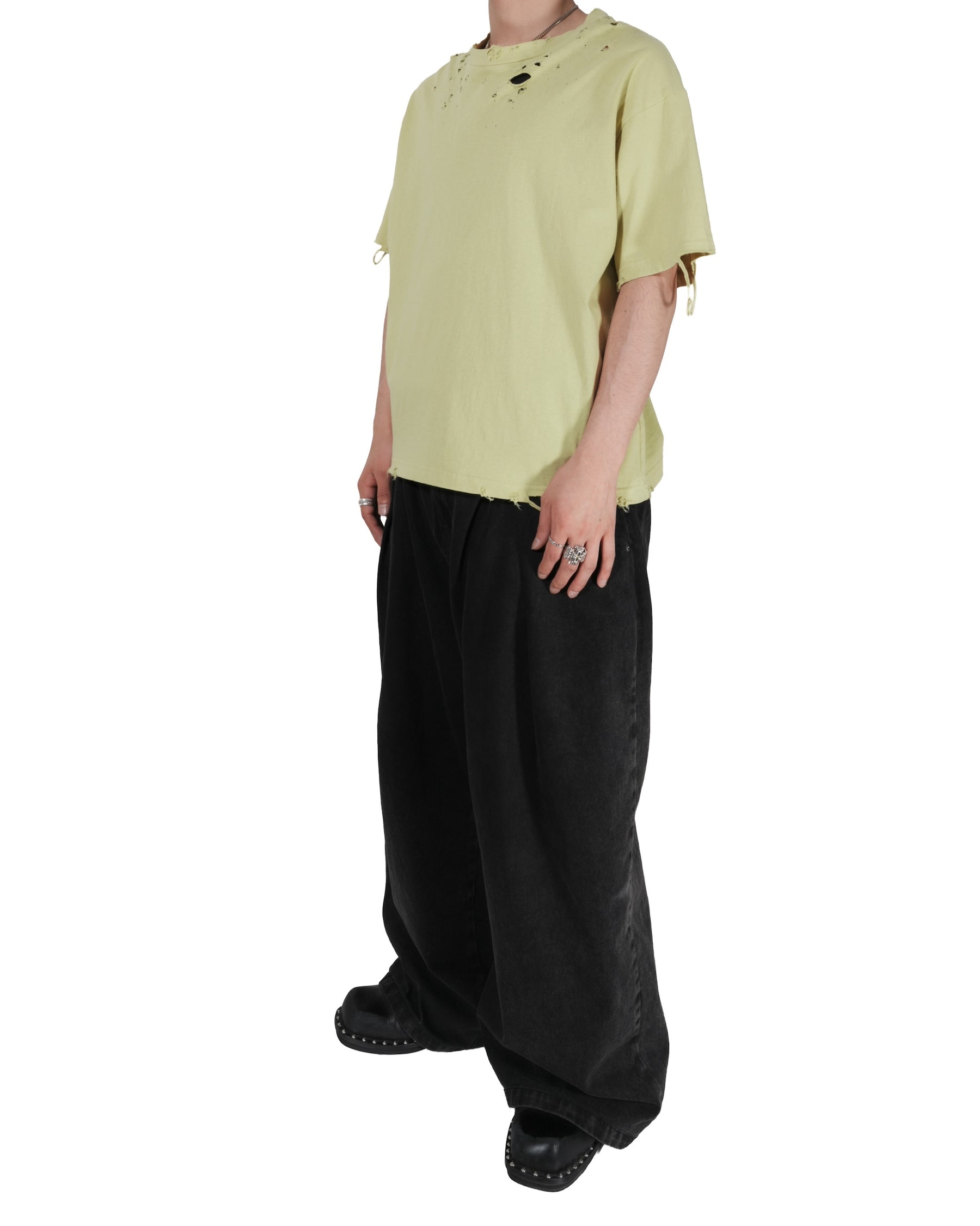 TEPPEI FURUYAMA / CRASH HALF SLEEVE T-SHIRT YELLOW