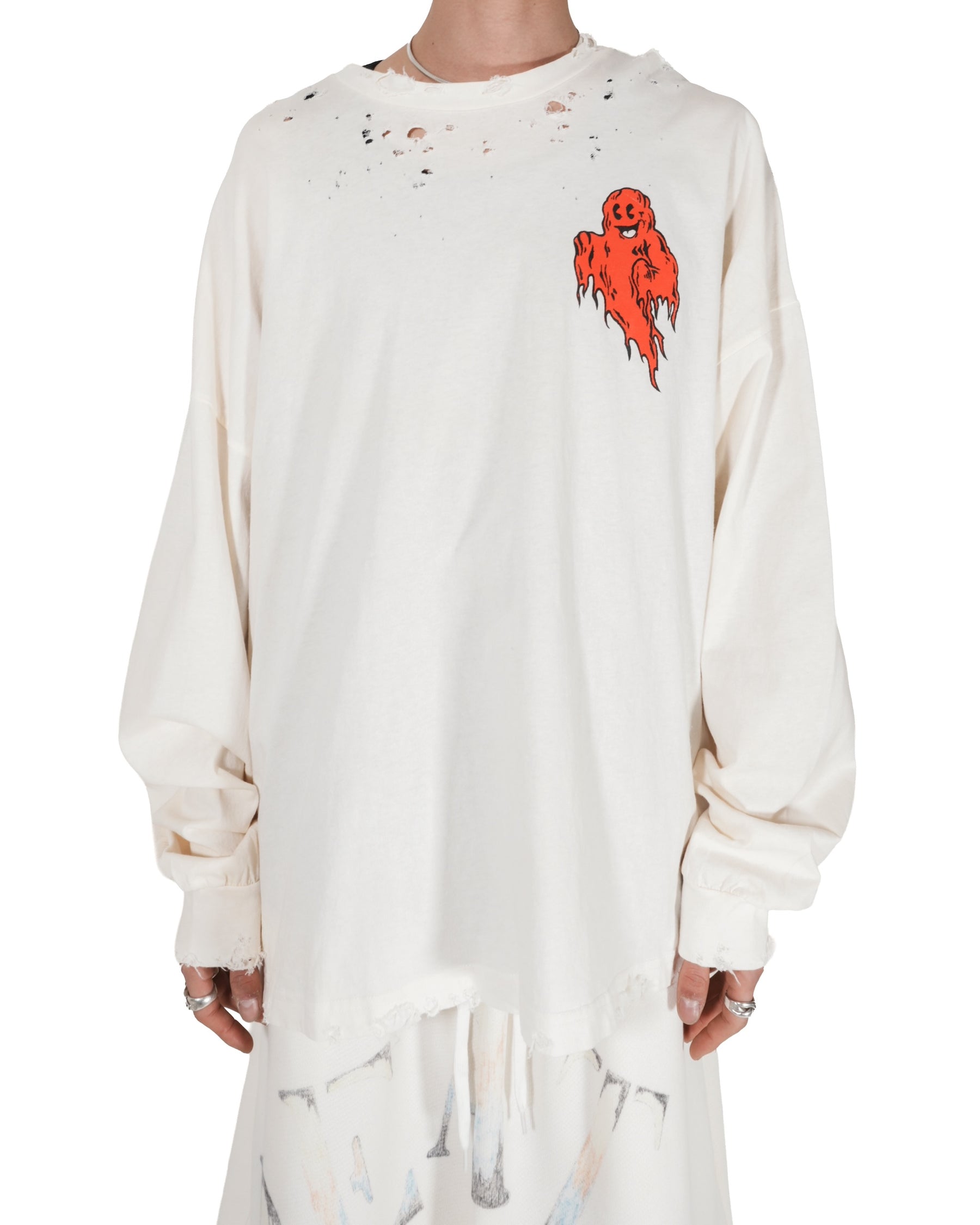 TEPPEI FURUYAMA / GHOST LS T SHIRT BEIGE