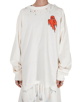 TEPPEI FURUYAMA / GHOST LS T SHIRT BEIGE