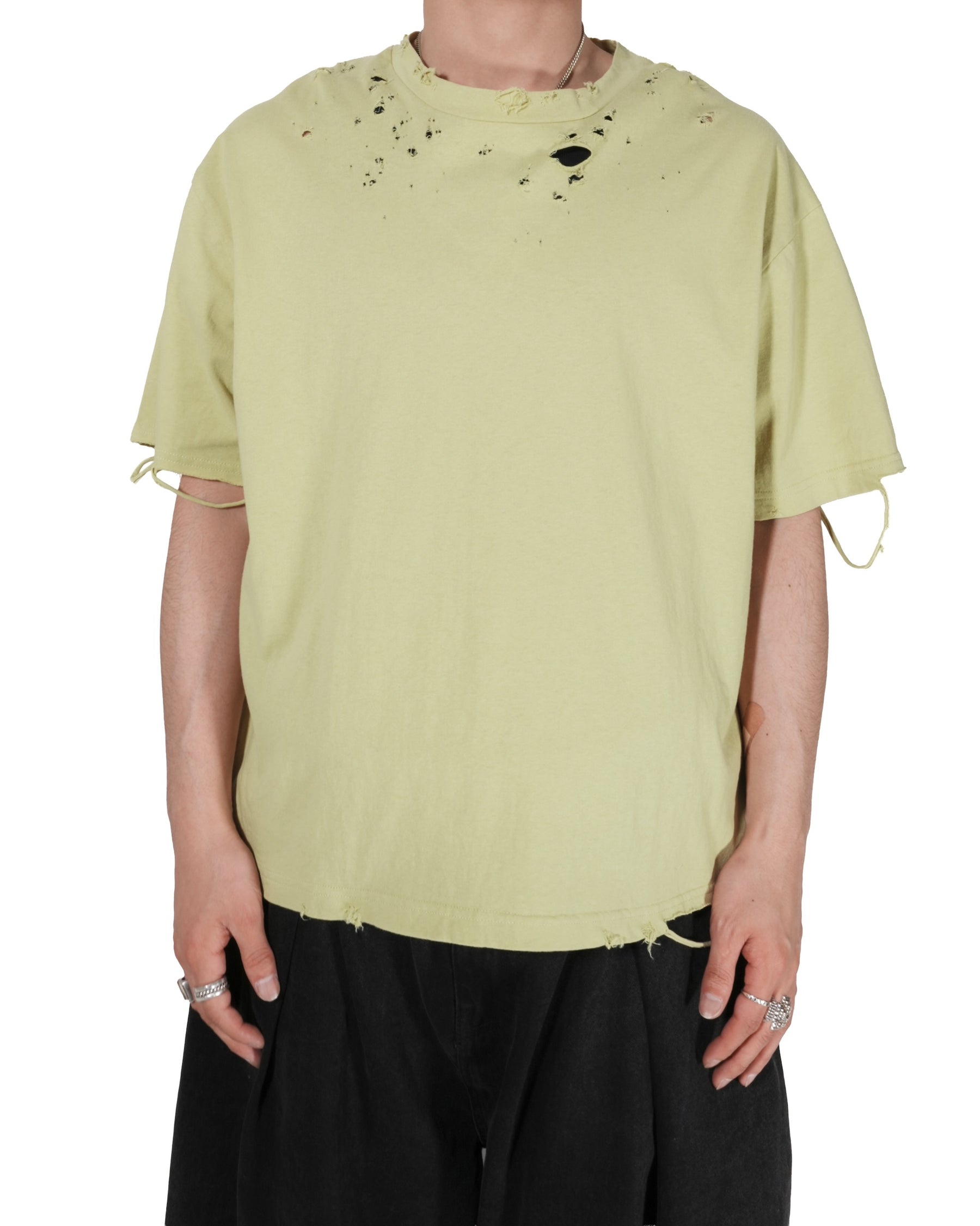 TEPPEI FURUYAMA / CRASH HALF SLEEVE T-SHIRT YELLOW