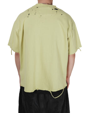 TEPPEI FURUYAMA / CRASH HALF SLEEVE T-SHIRT YELLOW