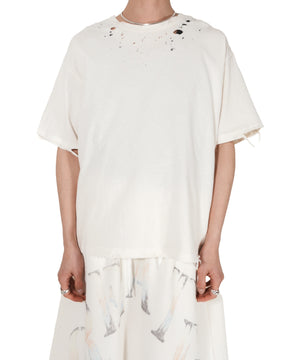 TEPPEI FURUYAMA / CRASH HALF SLEEVE T-SHIRT BEIGE