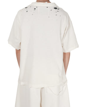 TEPPEI FURUYAMA / CRASH HALF SLEEVE T-SHIRT BEIGE