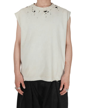 【EXCLUSIVE】TEPPEI FURUYAMA / NO SLEEVE T-SHIRT L.GREEN