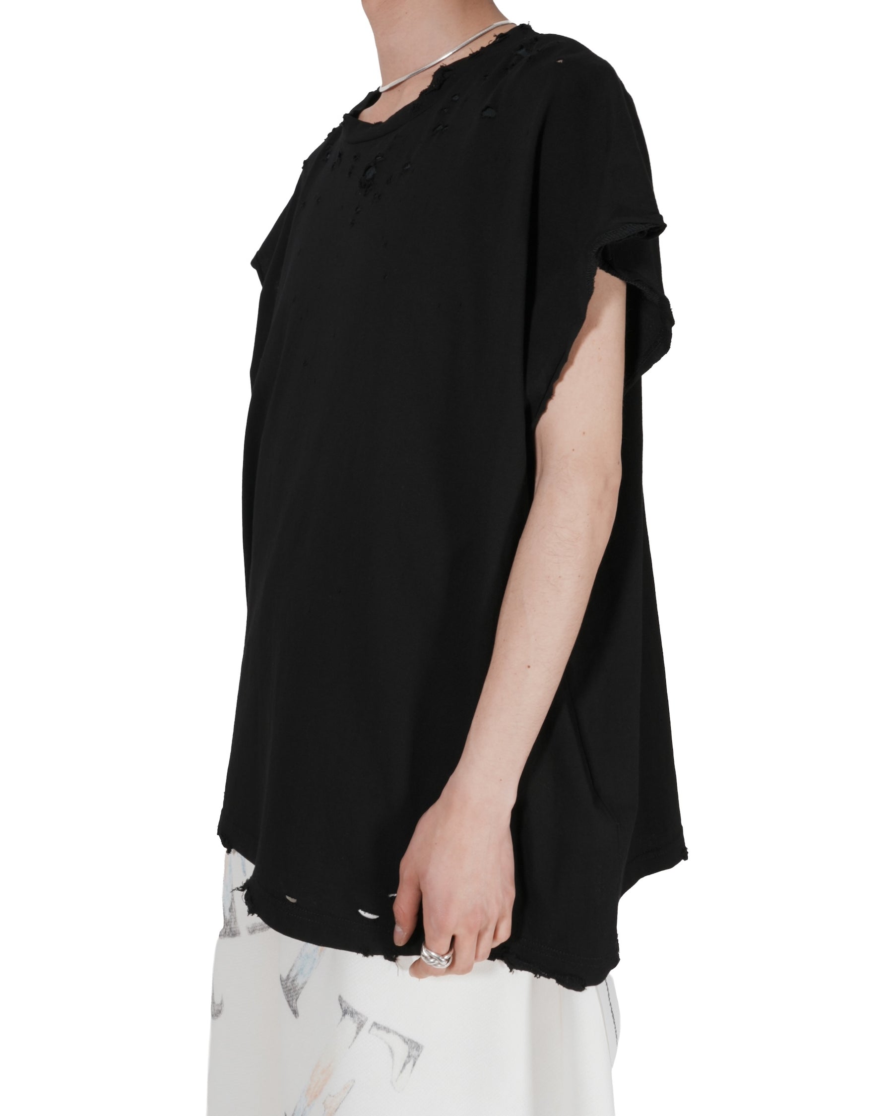 【EXCLUSIVE】TEPPEI FURUYAMA / NO SLEEVE T-SHIRT BLACK