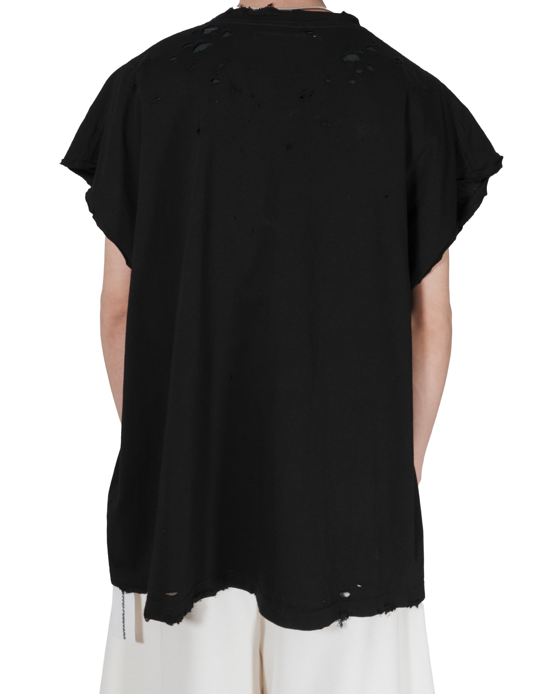【EXCLUSIVE】TEPPEI FURUYAMA / NO SLEEVE T-SHIRT BLACK