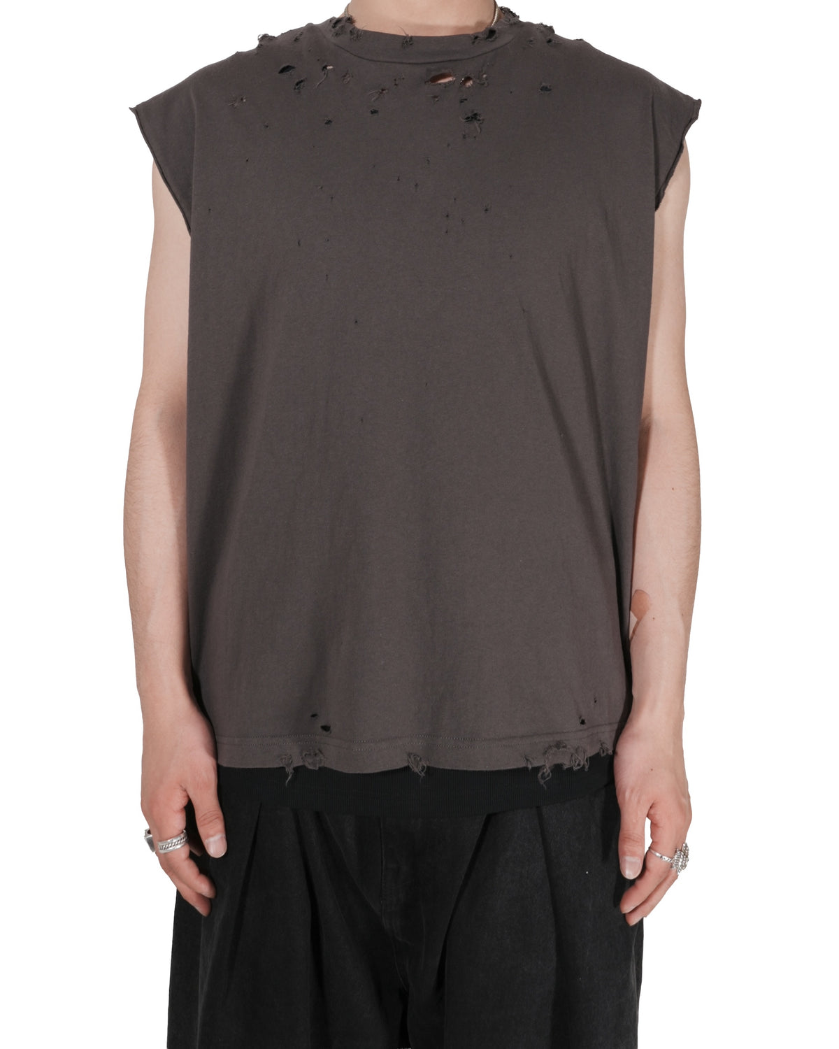 【EXCLUSIVE】TEPPEI FURUYAMA / NO SLEEVE T-SHIRT GRAY