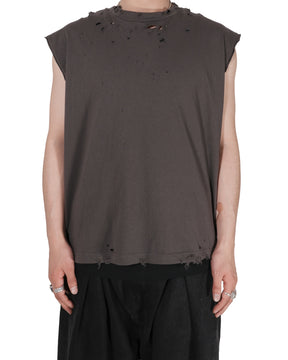 【EXCLUSIVE】TEPPEI FURUYAMA / NO SLEEVE T-SHIRT GRAY