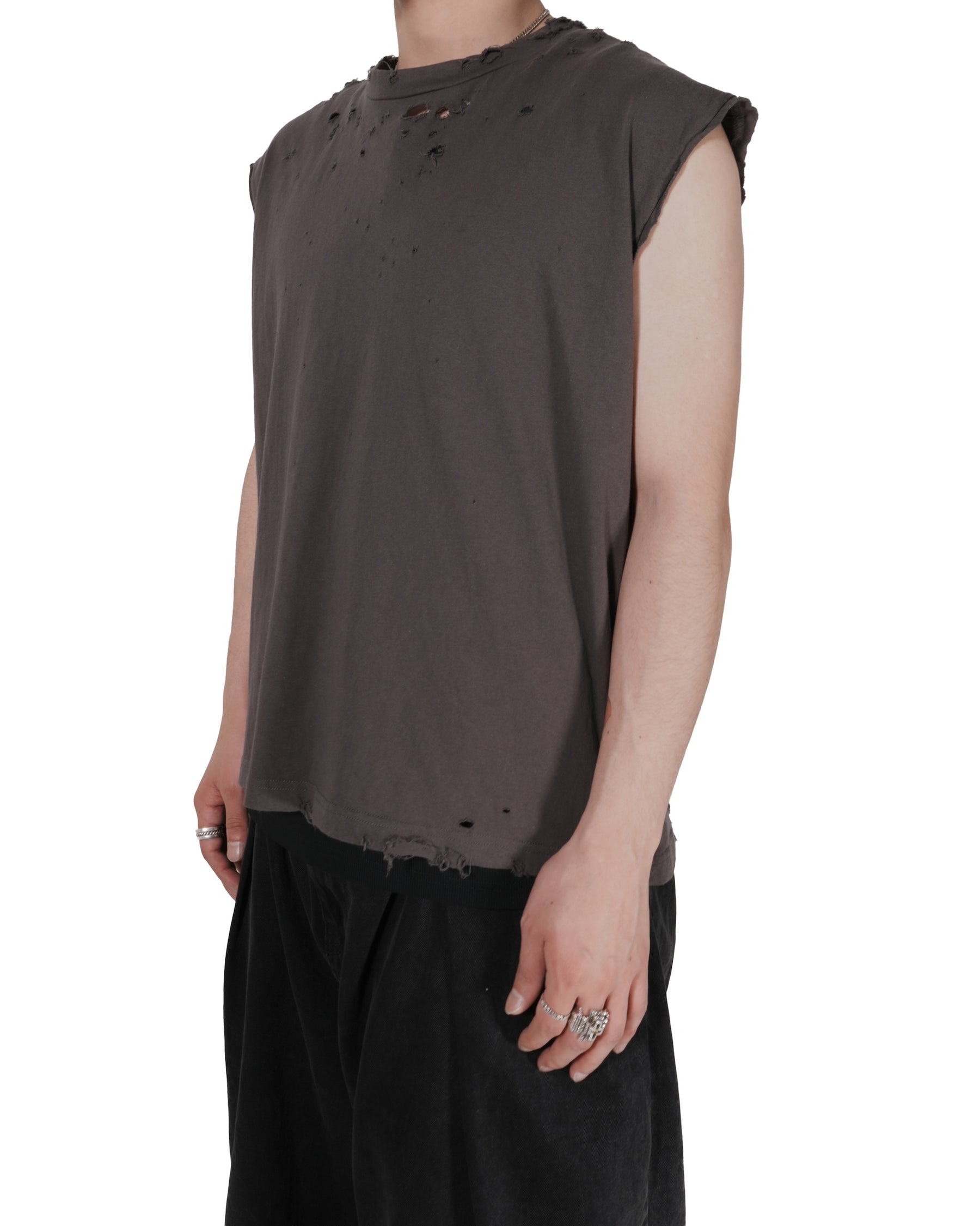 【EXCLUSIVE】TEPPEI FURUYAMA / NO SLEEVE T-SHIRT GRAY