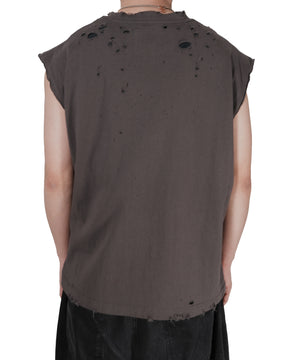 【EXCLUSIVE】TEPPEI FURUYAMA / NO SLEEVE T-SHIRT GRAY