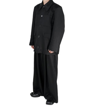 1313 SELAH / DERI TAILORED JACKET BLACK “TONAL PINSTRIPE”