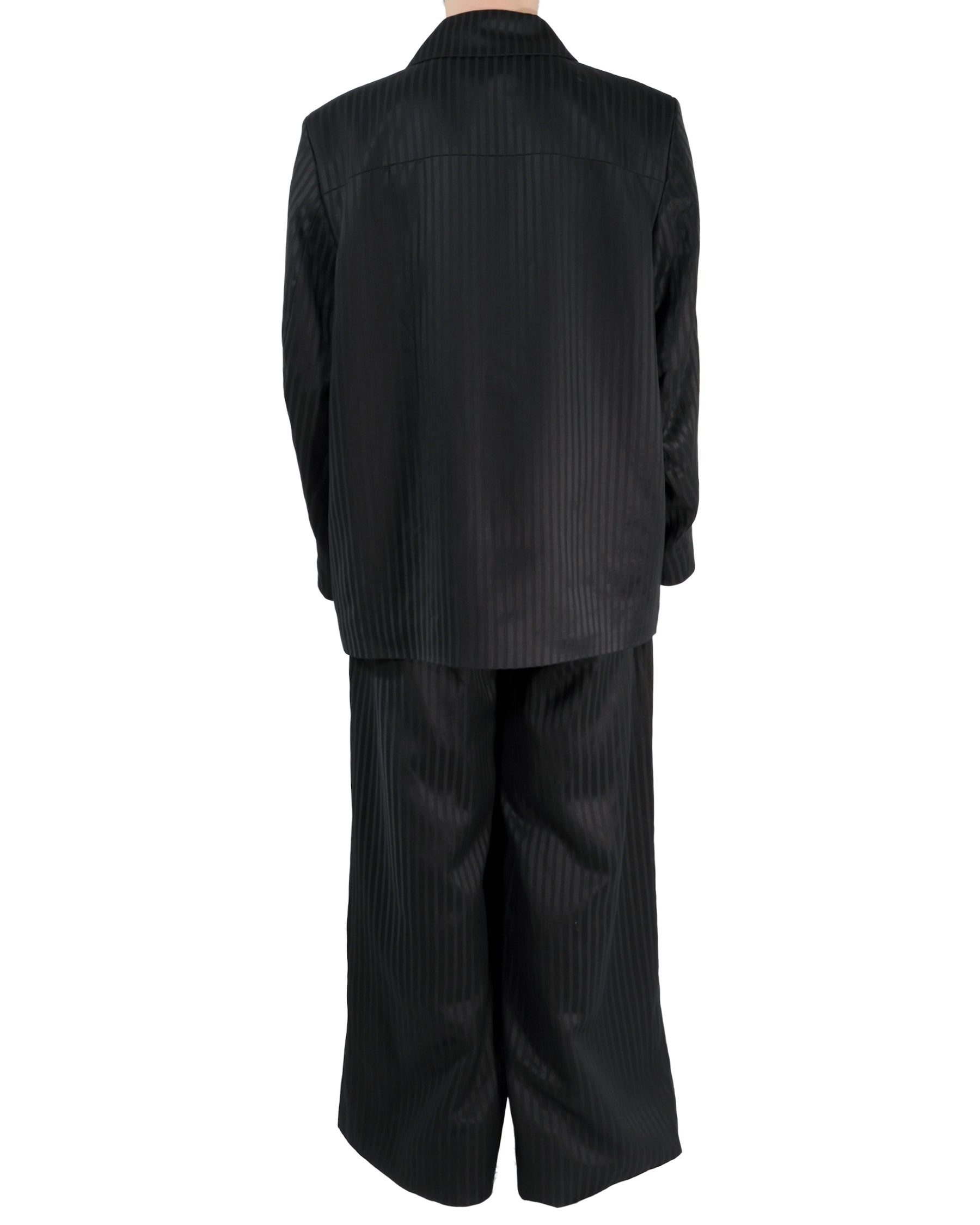 1313 SELAH / DERI TAILORED JACKET BLACK “TONAL PINSTRIPE”