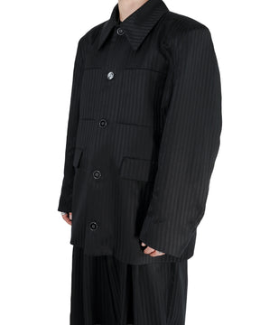 1313 SELAH / DERI TAILORED JACKET BLACK “TONAL PINSTRIPE”