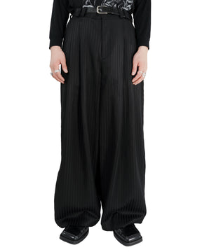 <span style="color: #f50b0b;">Last One</span> 1313 SELAH / MYKLO SUIT PANT BLACK “TONAL PINSTRIPE”