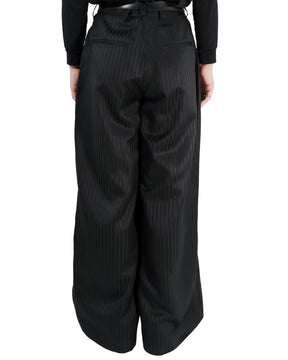 <span style="color: #f50b0b;">Last One</span> 1313 SELAH / MYKLO SUIT PANT BLACK “TONAL PINSTRIPE”