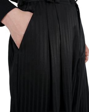 <span style="color: #f50b0b;">Last One</span> 1313 SELAH / MYKLO SUIT PANT BLACK “TONAL PINSTRIPE”