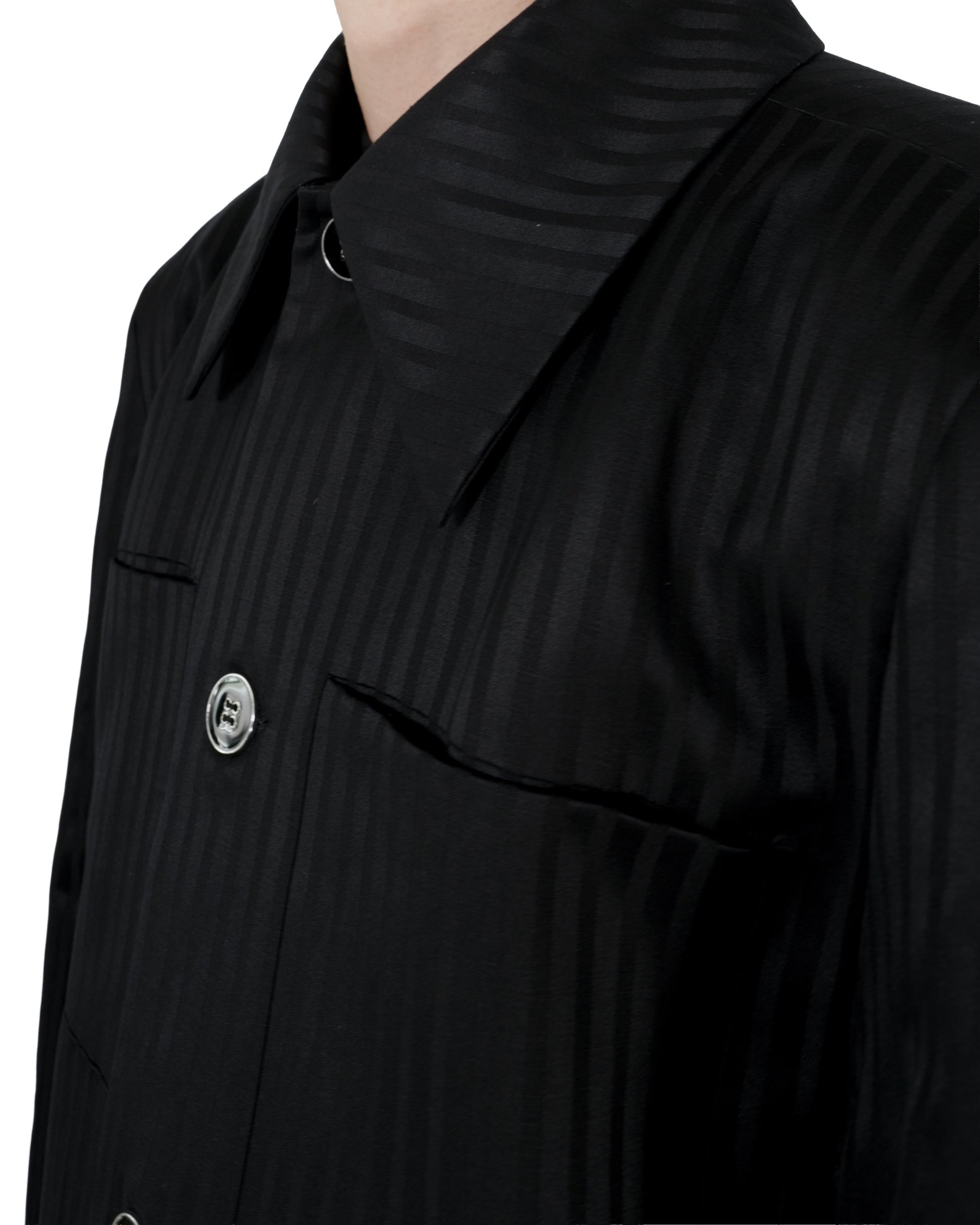 1313 SELAH / DERI TAILORED JACKET BLACK “TONAL PINSTRIPE”