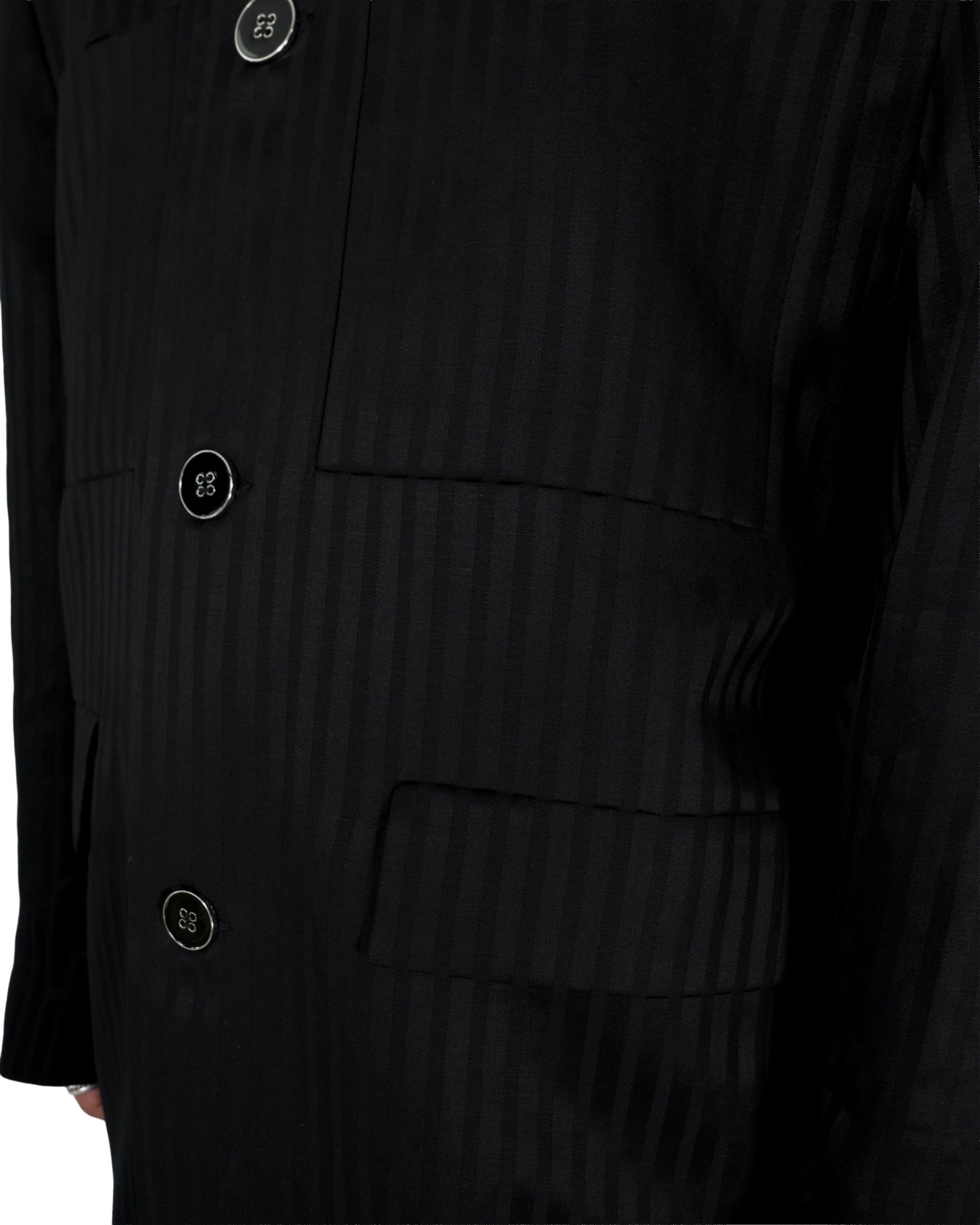1313 SELAH / DERI TAILORED JACKET BLACK “TONAL PINSTRIPE”