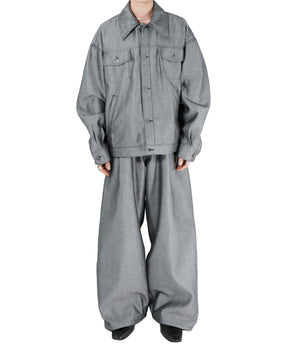 1313 SELAH / MAXIMO DENIM PANTS SILVER