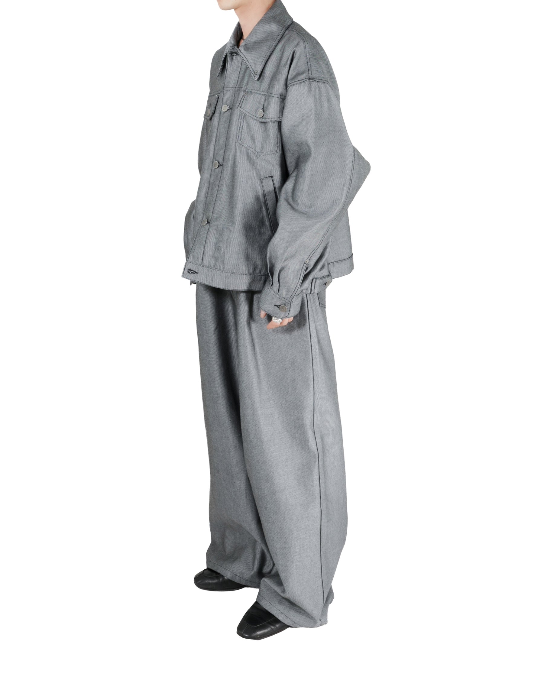 1313 SELAH / MAXIMO DENIM PANTS SILVER