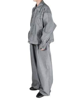 1313 SELAH / MAXIMO DENIM PANTS SILVER