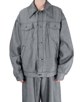 <span style="color: #f50b0b;">Last One</span> 1313 SELAH / SANTIAGO DENIM JACKET SILVER