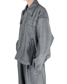 <span style="color: #f50b0b;">Last One</span> 1313 SELAH / SANTIAGO DENIM JACKET SILVER