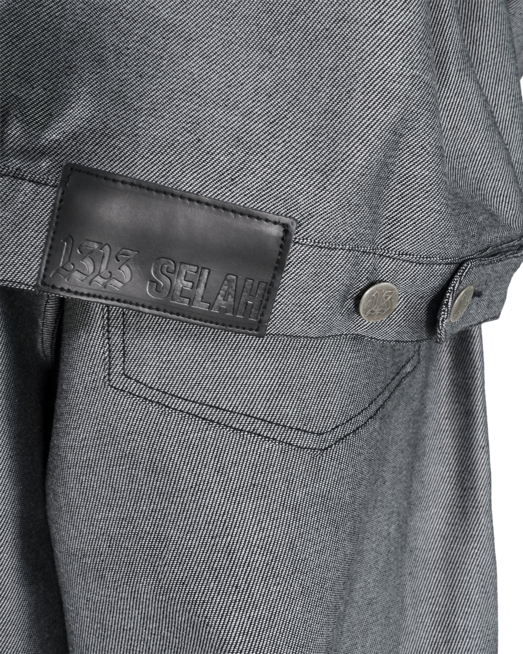 <span style="color: #f50b0b;">Last One</span> 1313 SELAH / SANTIAGO DENIM JACKET SILVER