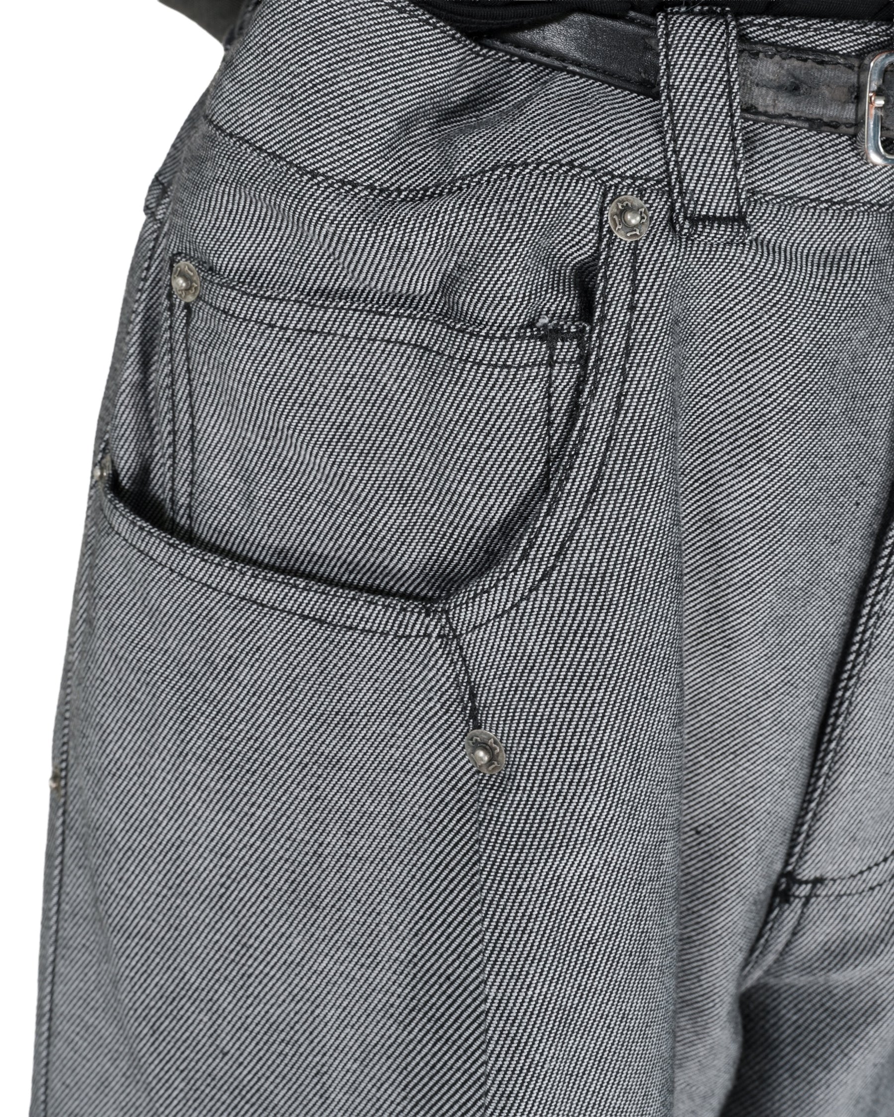 1313 SELAH / MAXIMO DENIM PANTS SILVER