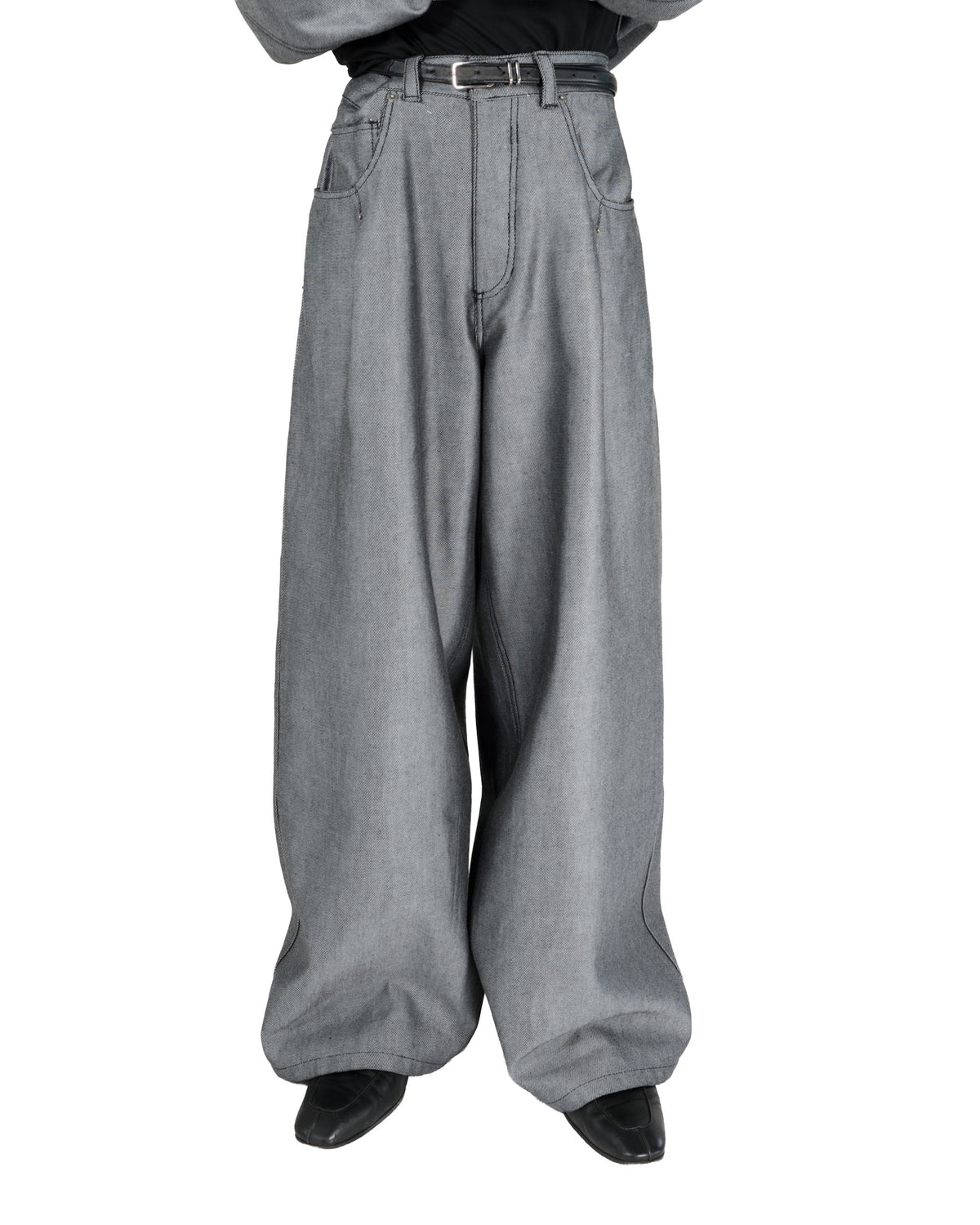 1313 SELAH / MAXIMO DENIM PANTS SILVER