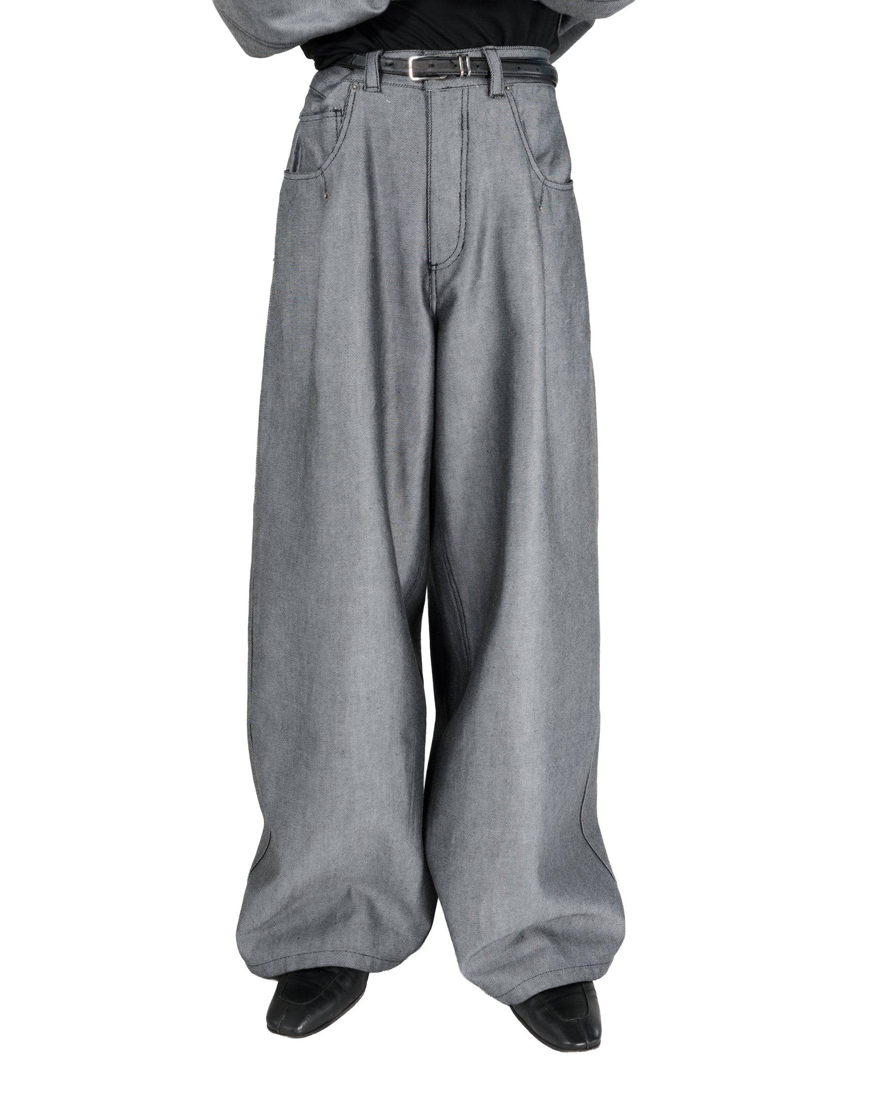 1313 SELAH / MAXIMO DENIM PANTS SILVER