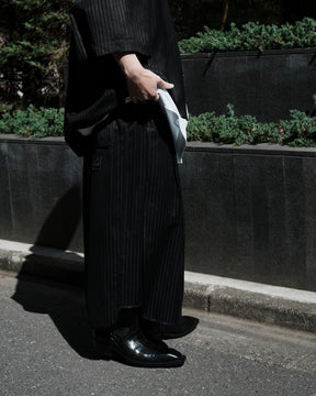 1313 SELAH / WENA SHORTS BLACK “TONAL PINSTRIPE”