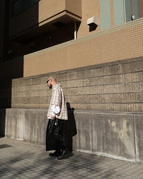 1313 SELAH / MANO SHORTSLEEVE SHIRT BEIGE CHECK
