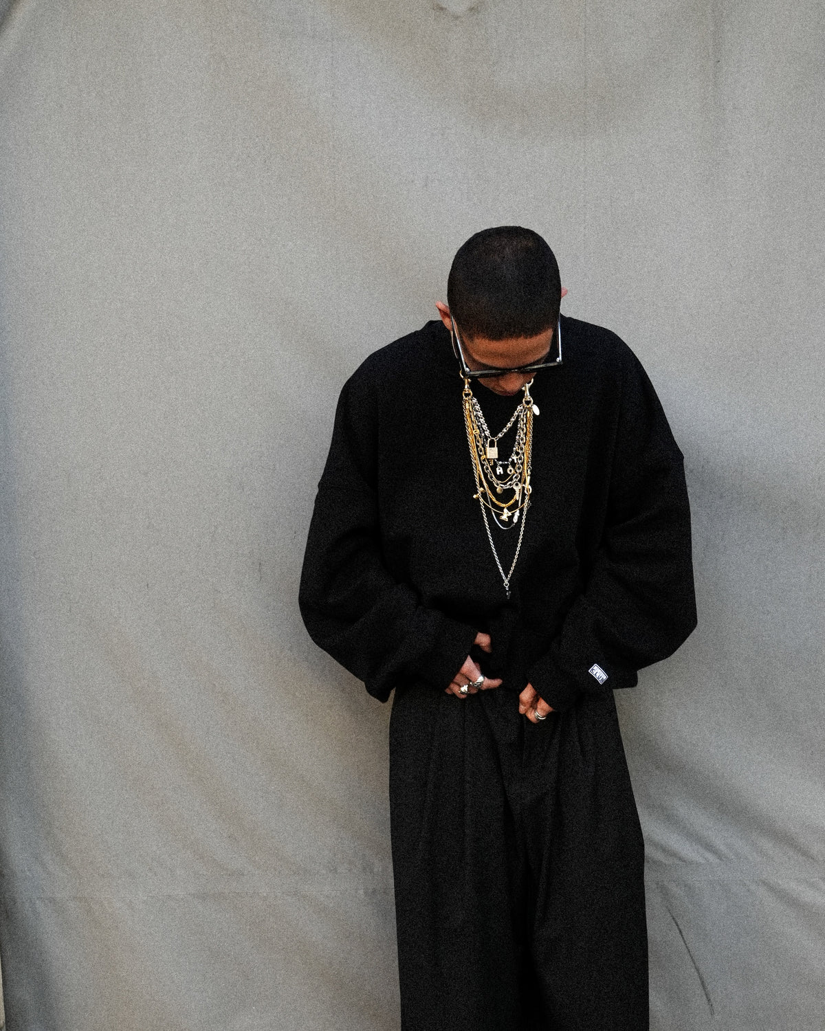 PRO CLUB / HEAVYWEIGHT CREWNECK BLACK