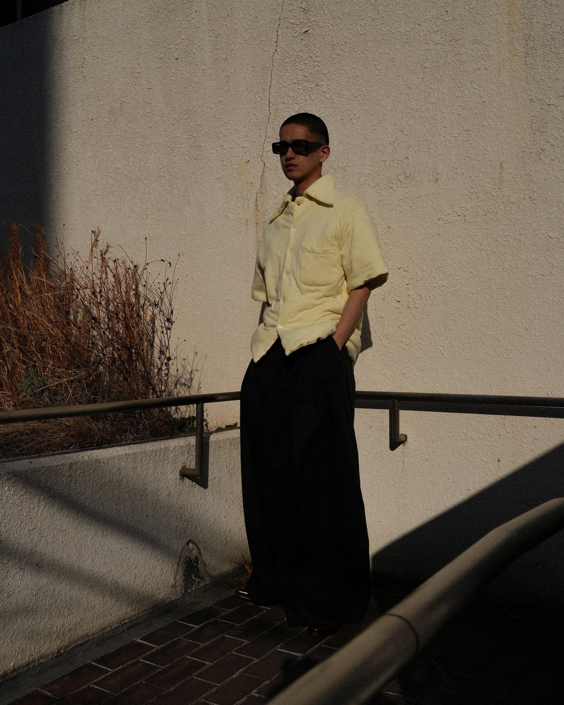 <span style="color: #f50b0b;">Last One</span> LU'U DAN / WADDED SHIFT SHIRT SPOILED MILK